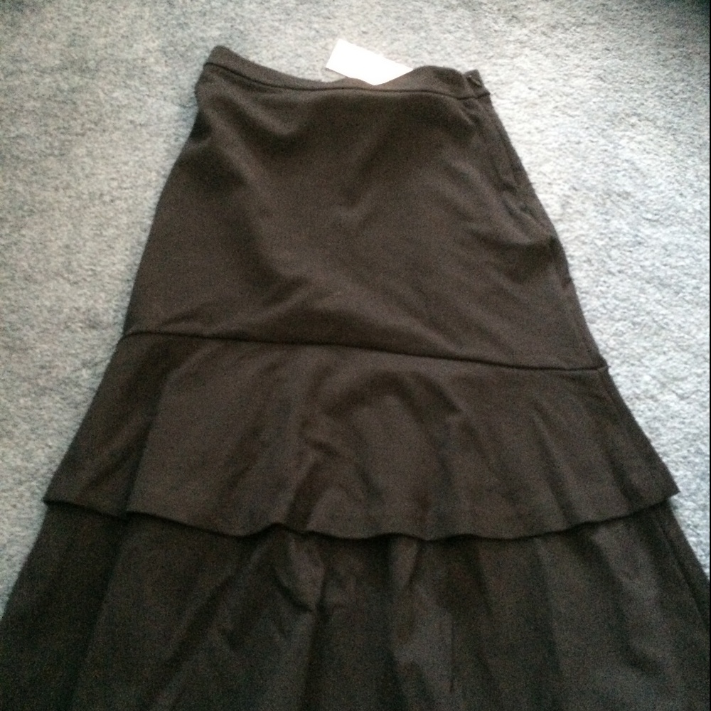 NWT MICHAEL KORS BLACK BELL RUFFLE SKIRT- XS / RET